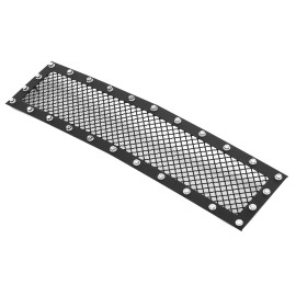 APS GR03LFC19H - Black Stainless Steel Lower Bumper 1.8mm Wire Mesh Grille w/ Rivet