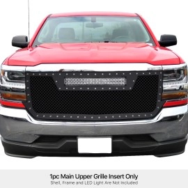 APS GR03LFC75D - Black Stainless Steel Main Upper 1.8mm Wire Mesh Grille w/ Rivet