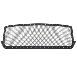 APS GR03LFC75K - Black Carbon Steel Main Upper 2.5mm Wire Mesh Grille w/ Rivet
