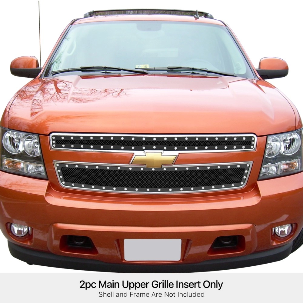 APS GR03LFD51H - Black Stainless Steel Main Upper 1.8mm Wire Mesh Grille w/ Rivet