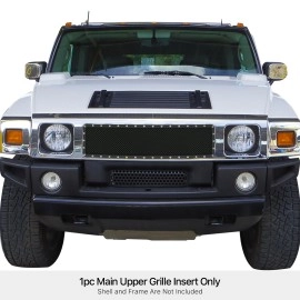 APS GR03LFE79H - Black Stainless Steel Main Upper 1.8mm Wire Mesh Grille w/ Rivet