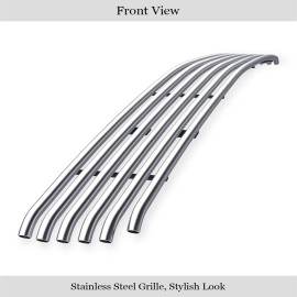 APS GR03TFE88C - Hairline Stainless Steel Lower Bumper Horizontal Tubular Grille