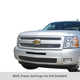 APS GR03TFE88J - Black Stainless Steel Lower Bumper Horizontal Tubular Grille