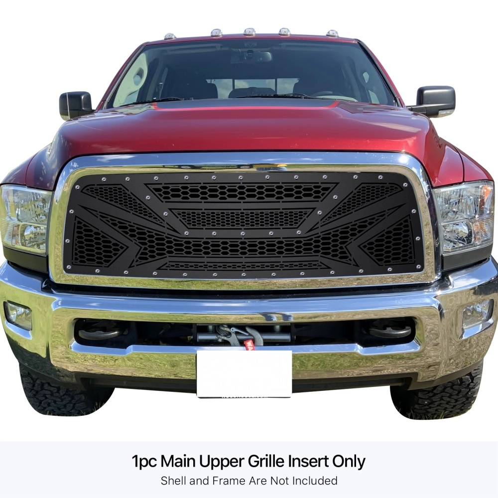 APS GR04DEA68M - Black Stainless Steel Main Upper Laser Cut Grille