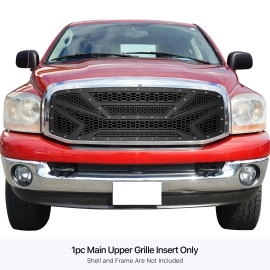 APS GR04DEC18M - Black Stainless Steel Main Upper Laser Cut Grille