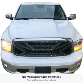 APS GR04DEI86M - Black Stainless Steel Main Upper Laser Cut Grille