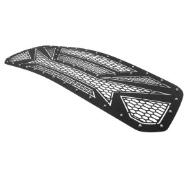 APS GR04DEI86M - Black Stainless Steel Main Upper Laser Cut Grille