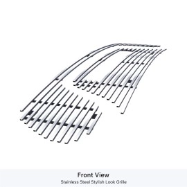 APS GR04FEB03S - Polished Stainless Steel Main Upper Horizontal Billet Grille