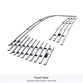 APS GR04FEB55S - Polished Stainless Steel Main Upper Horizontal Billet Grille