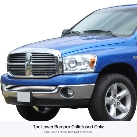 APS GR04FEC75S - Polished Stainless Steel Lower Bumper Horizontal Billet Grille