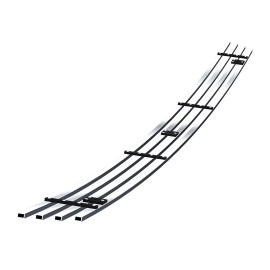 APS GR04FEC75S - Polished Stainless Steel Lower Bumper Horizontal Billet Grille