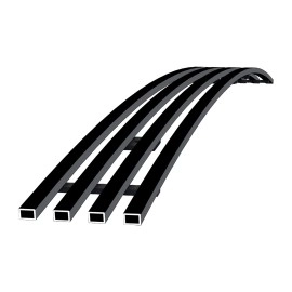APS GR04FEG33J - Black Stainless Steel Lower Bumper Horizontal Billet Grille