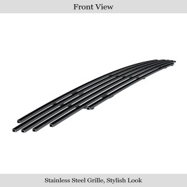 APS GR04FEH10J - Black Stainless Steel Lower Bumper Horizontal Billet Grille