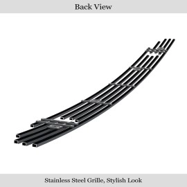 APS GR04FEJ21J - Black Stainless Steel Lower Bumper Horizontal Billet Grille