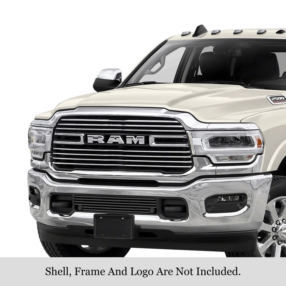 APS GR04FEJ22J - Black Stainless Steel Lower Bumper Horizontal Billet Grille