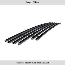 APS GR04FEJ22J - Black Stainless Steel Lower Bumper Horizontal Billet Grille