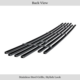 APS GR04FEJ22J - Black Stainless Steel Lower Bumper Horizontal Billet Grille