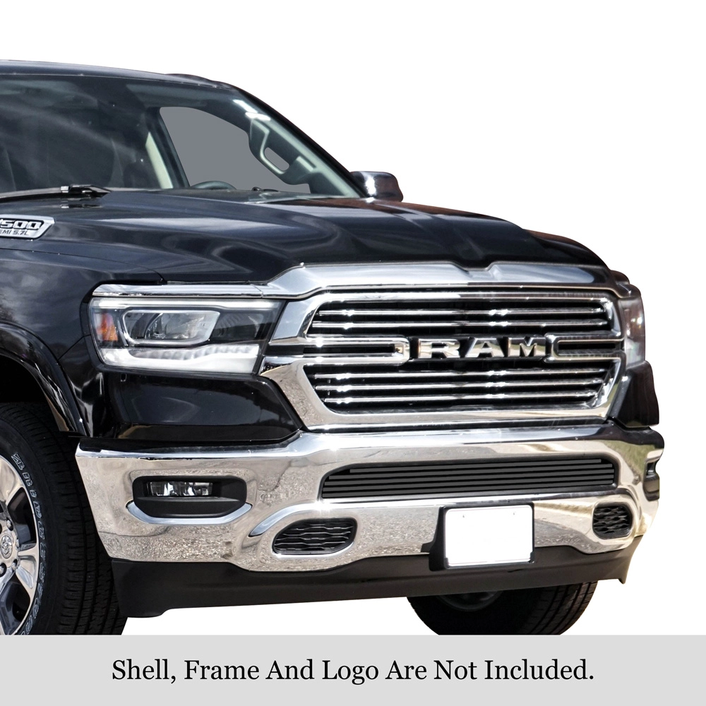 APS GR04FEJ31J - Black Stainless Steel Lower Bumper Horizontal Billet Grille