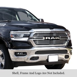 APS GR04FEJ31J - Black Stainless Steel Lower Bumper Horizontal Billet Grille