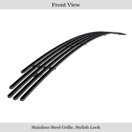 APS GR04FEJ31J - Black Stainless Steel Lower Bumper Horizontal Billet Grille