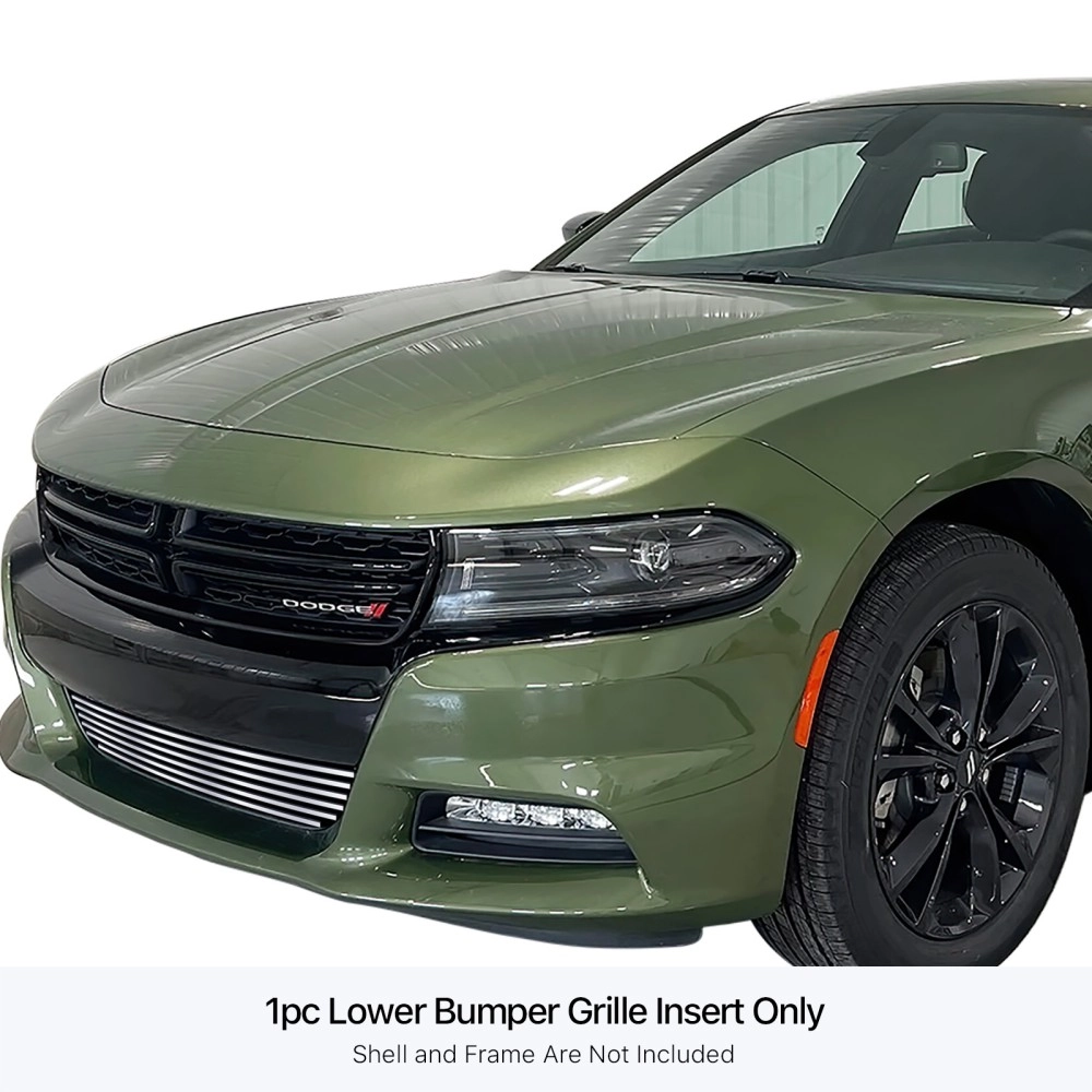 APS GR04FFC46S - Polished Stainless Steel Lower Bumper Horizontal Billet Grille
