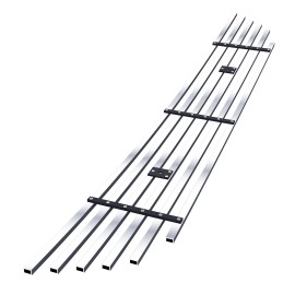 APS GR04FFC46S - Polished Stainless Steel Lower Bumper Horizontal Billet Grille