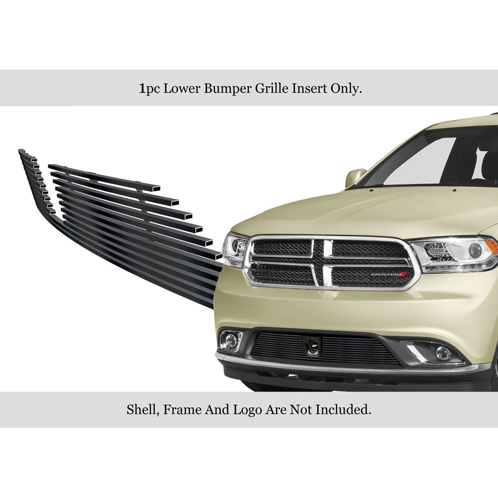 APS GR04FFC48J - Black Stainless Steel Lower Bumper Horizontal Billet Grille