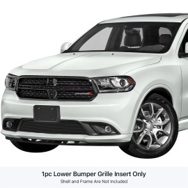 APS GR04FFC49J - Black Stainless Steel Lower Bumper Horizontal Billet Grille