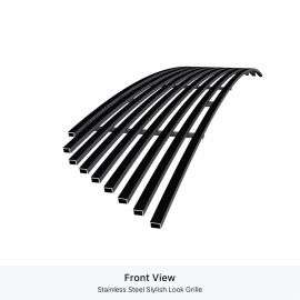 APS GR04FFC49J - Black Stainless Steel Lower Bumper Horizontal Billet Grille