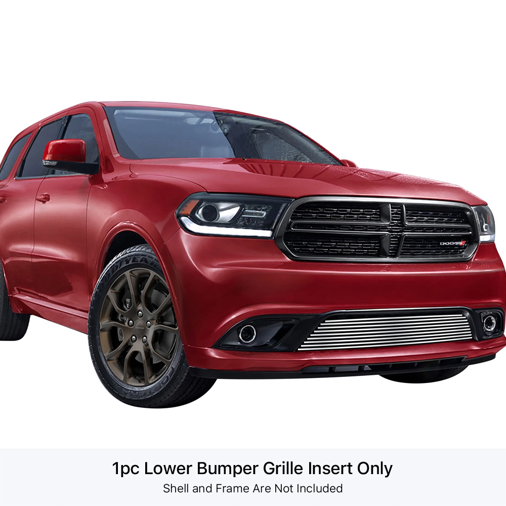 APS GR04FFC49S - Polished Stainless Steel Lower Bumper Horizontal Billet Grille