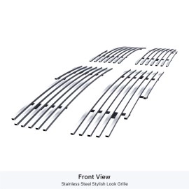 APS GR04FFD44S - Polished Stainless Steel Main Upper Horizontal Billet Grille