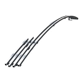 APS GR04FFG25S - Polished Stainless Steel Lower Bumper Horizontal Billet Grille