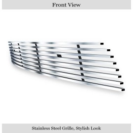 APS GR04FFH69C - Hairline Stainless Steel Lower Bumper Horizontal Billet Grille