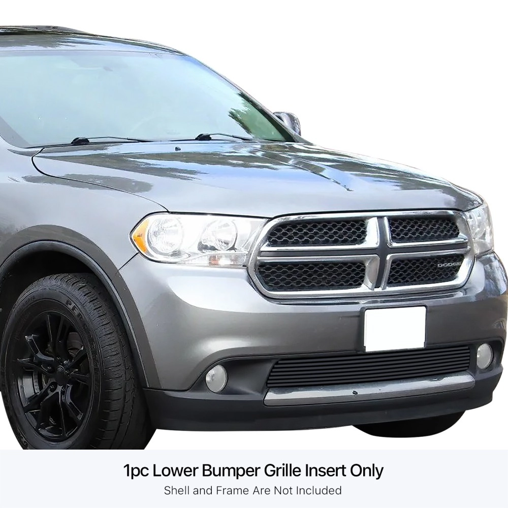 APS GR04FFH69J - Black Stainless Steel Lower Bumper Horizontal Billet Grille
