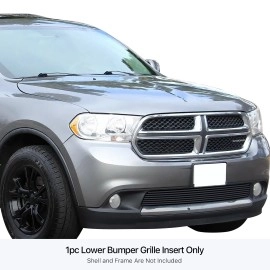 APS GR04FFH69J - Black Stainless Steel Lower Bumper Horizontal Billet Grille