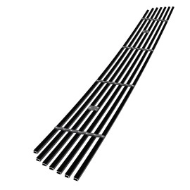 APS GR04FFH69J - Black Stainless Steel Lower Bumper Horizontal Billet Grille