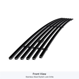 APS GR04FFH77J - Black Stainless Steel Lower Bumper Horizontal Billet Grille