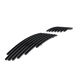 APS GR04FFH78J - Black Stainless Steel Fog Light Cover Horizontal Billet Grille