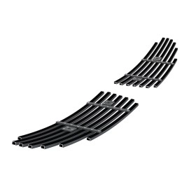 APS GR04FFH78J - Black Stainless Steel Fog Light Cover Horizontal Billet Grille