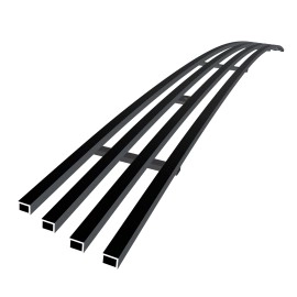APS GR04FFH83J - Black Stainless Steel Lower Bumper Horizontal Billet Grille
