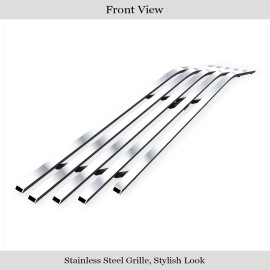 APS GR04FFI18C - Hairline Stainless Steel Lower Bumper Horizontal Billet Grille