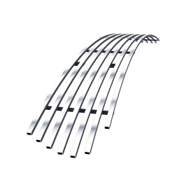 APS GR04FFJ34S - Polished Stainless Steel Lower Bumper Horizontal Billet Grille