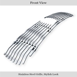 APS GR04FFJ36C - Hairline Stainless Steel Lower Bumper Horizontal Billet Grille