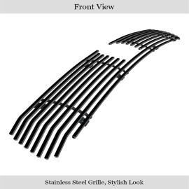 APS GR04FFJ36J - Black Stainless Steel Lower Bumper Horizontal Billet Grille