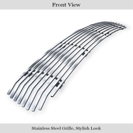 APS GR04FFJ37C - Hairline Stainless Steel Lower Bumper Horizontal Billet Grille