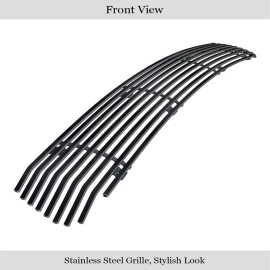 APS GR04FFJ37J - Black Stainless Steel Lower Bumper Horizontal Billet Grille