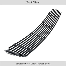 APS GR04FFJ37J - Black Stainless Steel Lower Bumper Horizontal Billet Grille