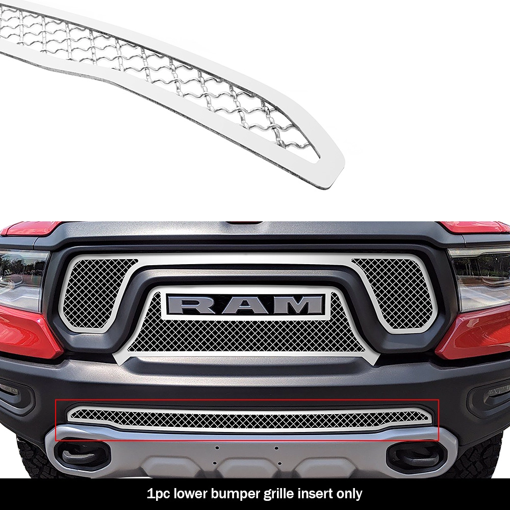 APS GR04GEB04S - Polished Stainless Steel Lower Bumper 2.5mm Wire Mesh Grille