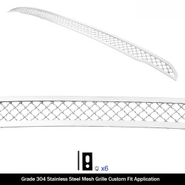 APS GR04GEB04S - Polished Stainless Steel Lower Bumper 2.5mm Wire Mesh Grille