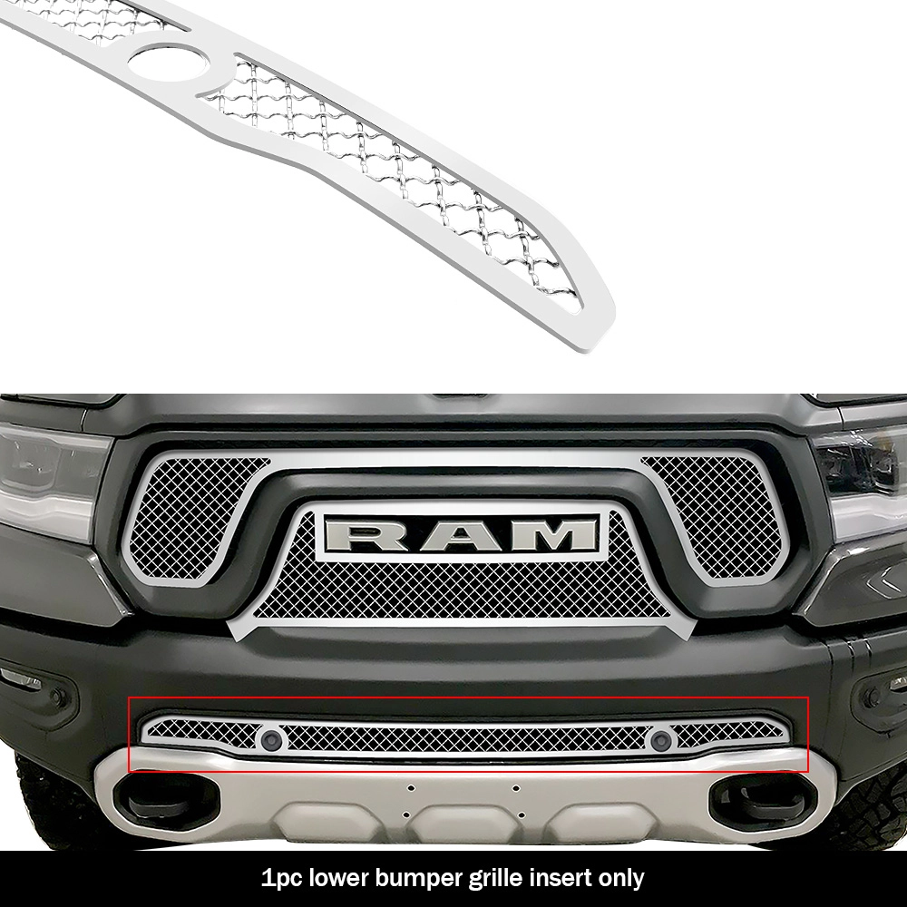 APS GR04GEB05S - Polished Stainless Steel Lower Bumper 2.5mm Wire Mesh Grille